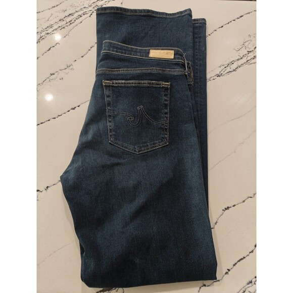 AG Adriano Goldschmied The Angel Jeans Womens 32R Blue Bootcut Flare Denim USA - Picture 14 of 14